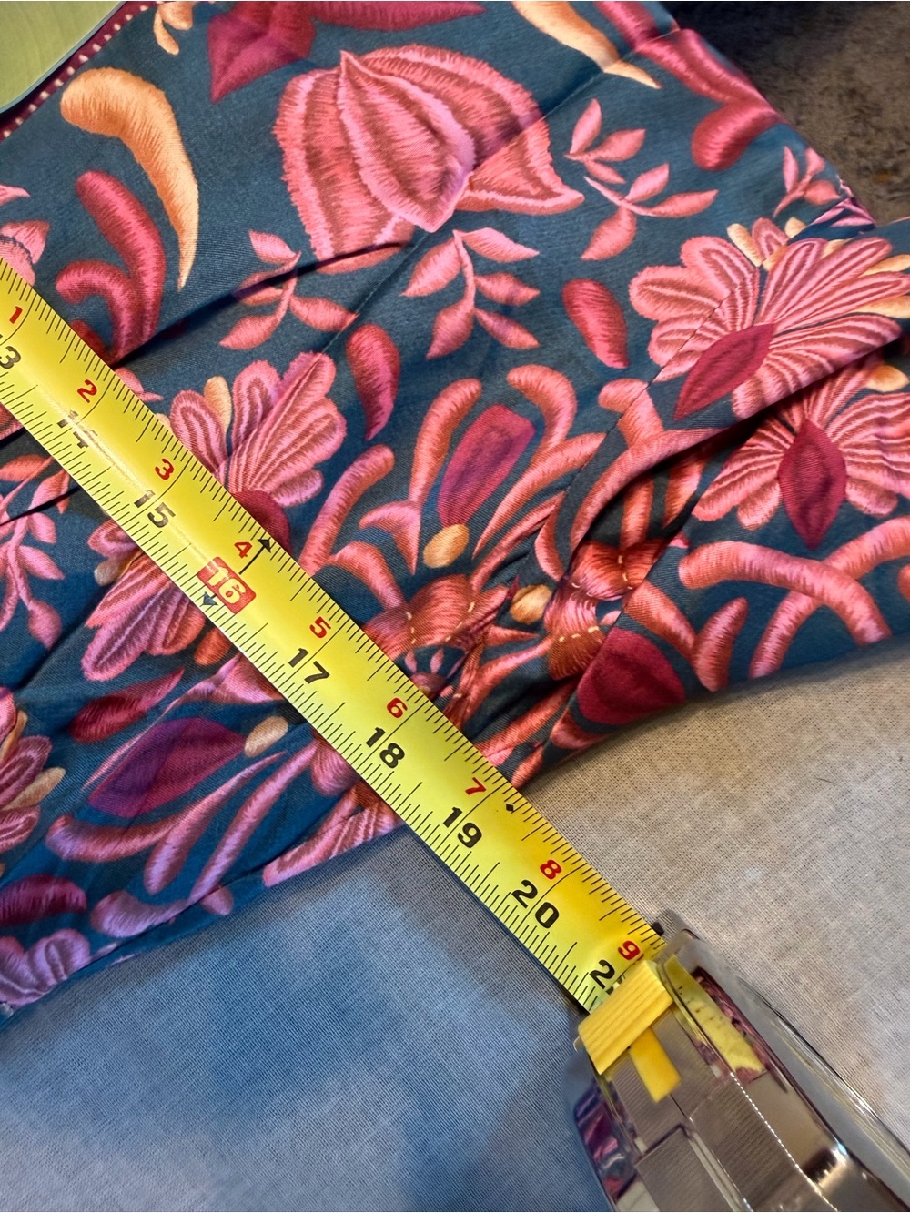 NWT FARM Rio Navy Pink Floral Boho Midi Dress Size Medium - Picture 7 of 8